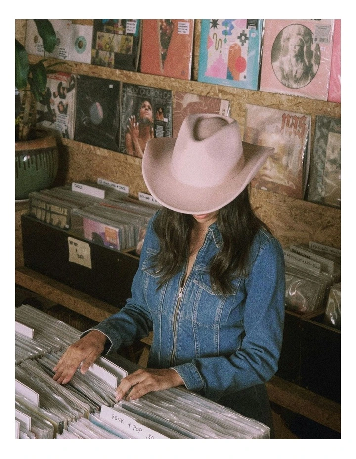 Stevie Wool Cowboy Hat in Oatmeal