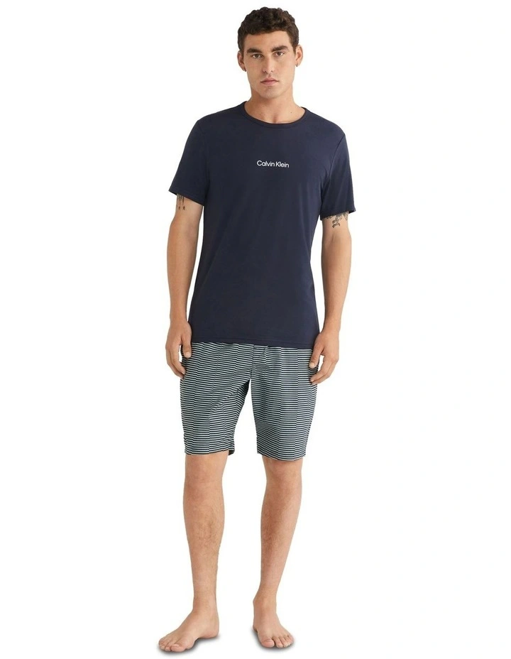 Structure Lounge Short Sleeve Sleep Set in Night Sky Top