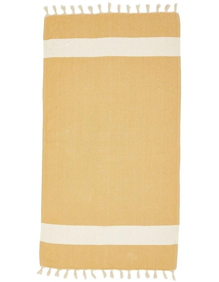 Turkish Towel in Dark Yellow