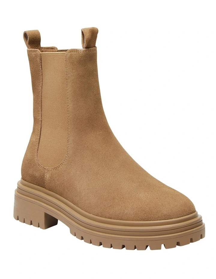 Kansas Boots in Taupe Suede Leather