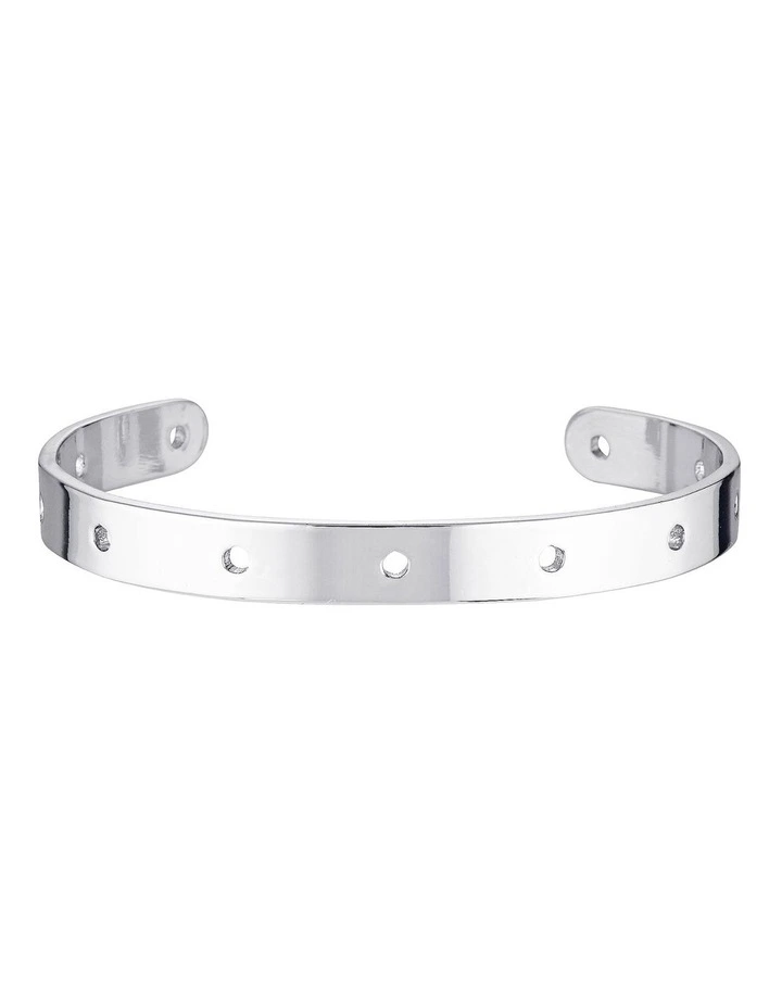 Isadora Aurelia Charm Bangle in Silver