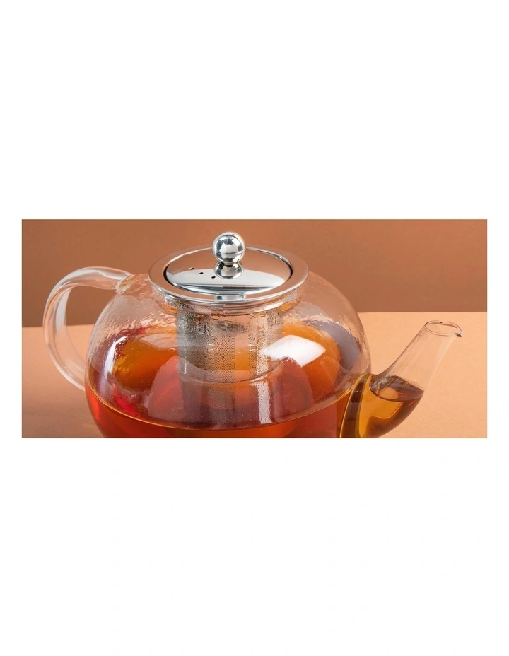 Izmir Glass Filter Teapot 6 Cup 1.5L in Clear
