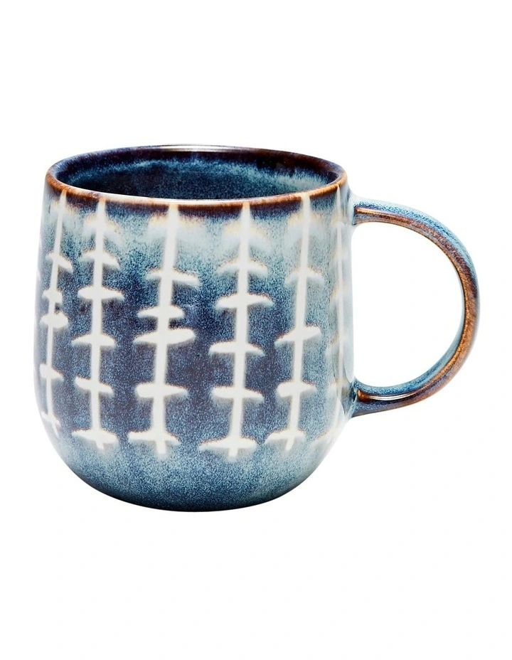 NAOKO Mug 380ml Linear Storm Set of 6