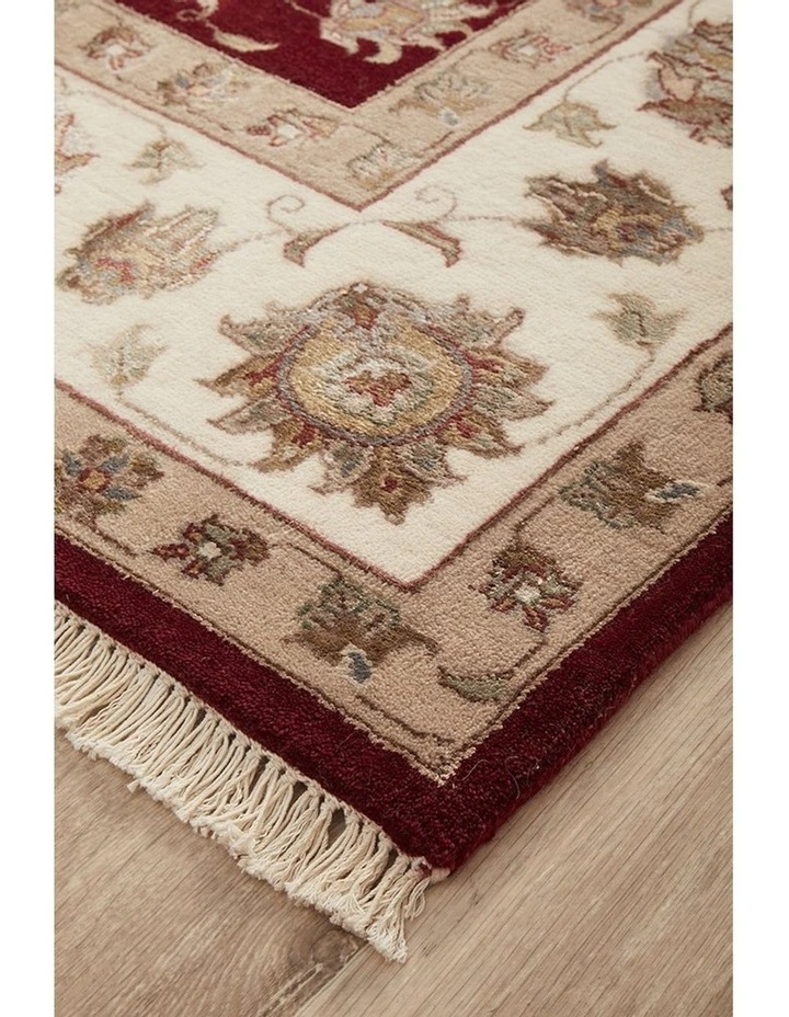 Indian Hand Knotted Wool With Silk Rug 290X203cm