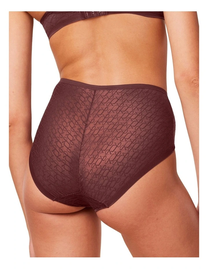 Signature Sheer Maxi Brief in Decadent Chocolate