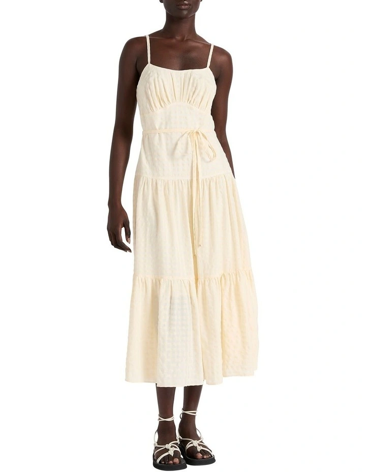 Fiesta Midi Dress in Cream