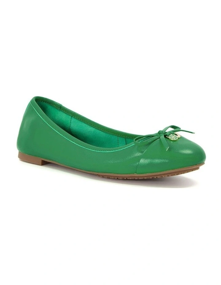 Hallo Ballet Flat in Green