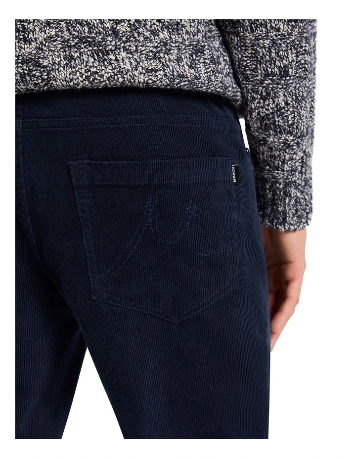 Matteo 5 Pocket Corduroy Pant in Navy