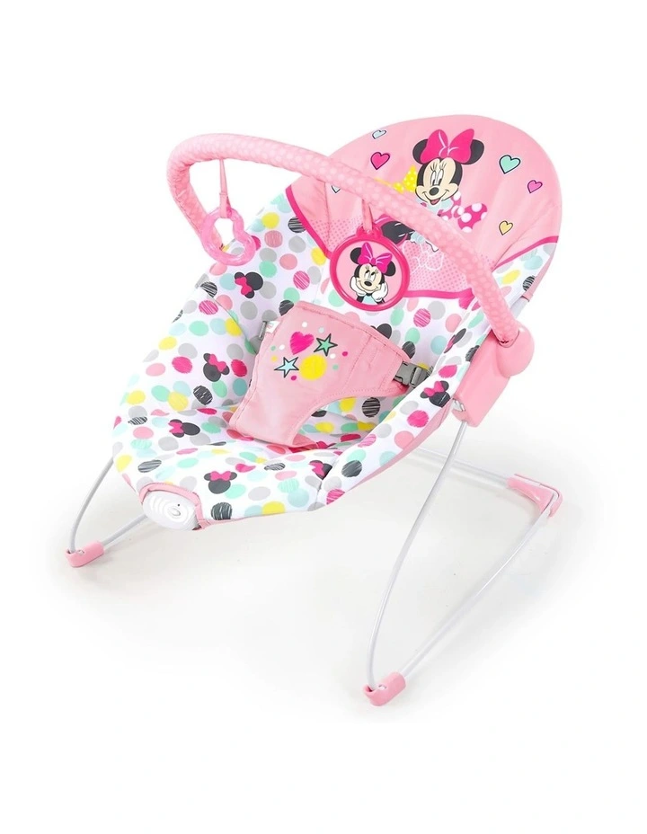 Disney Minnie Mouse Spotty Dotty Vibrating Bouncer in Pink
