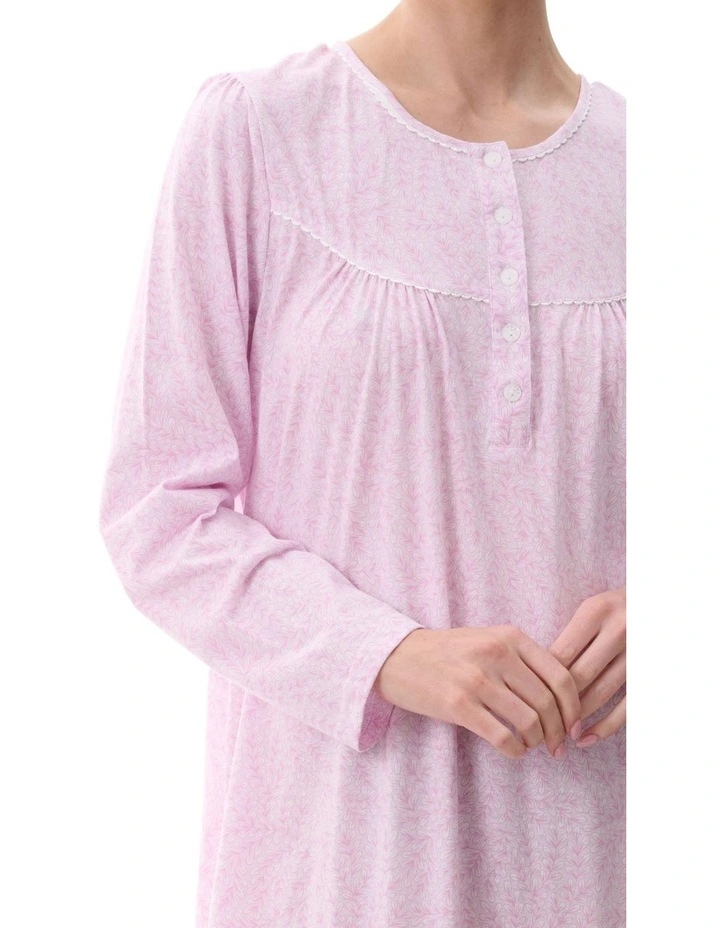 Cotton Nightie in Athena Pink