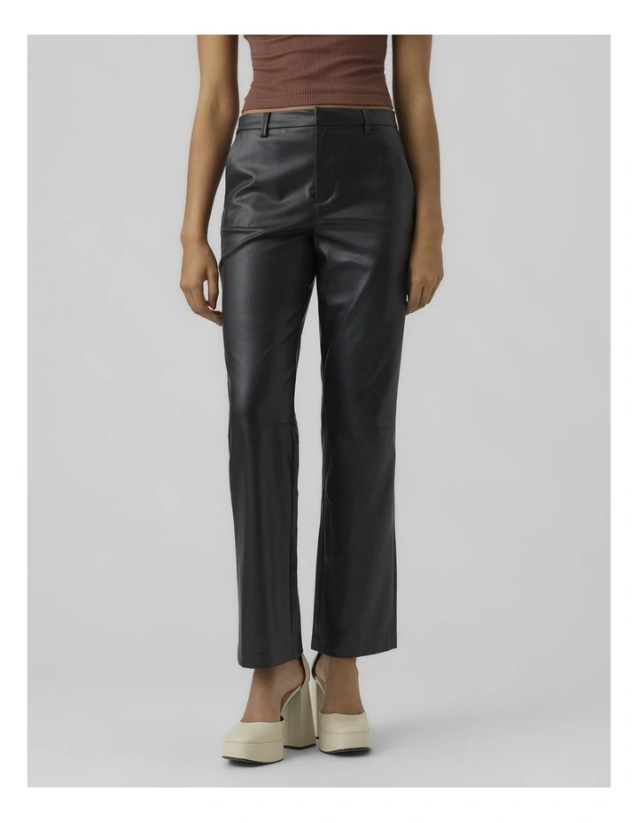Olympiazamira Faux Leather Pant in Black