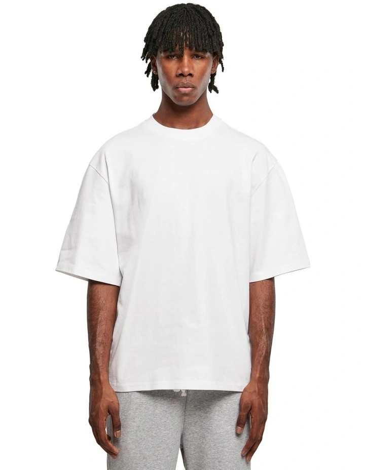 Organic Oversized Sleeve Tee in White