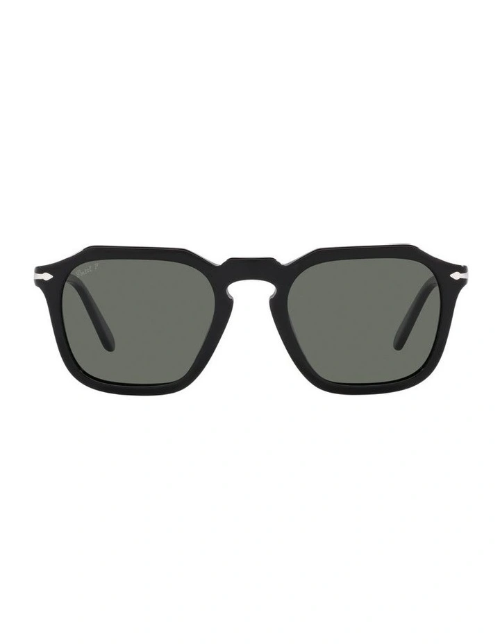 PO3292S Black Polarised Sunglasses
