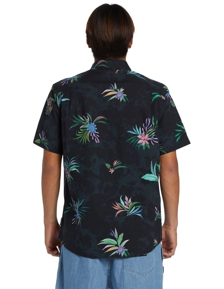 Apero Classic Short Sleeve Shirt in Black