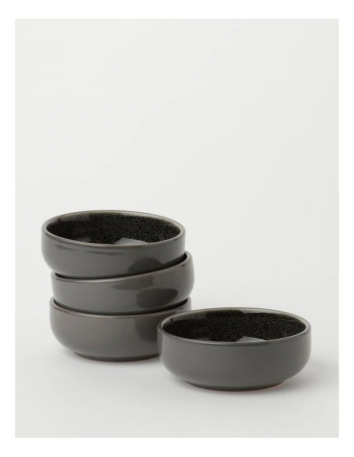 Esperance Tapas 11cm Set of 4 Bowls in Charcoal