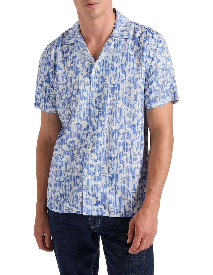 After Flowers Shirt in Blue Multi