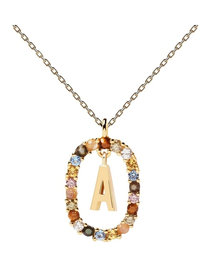 Letter A Multi Necklace