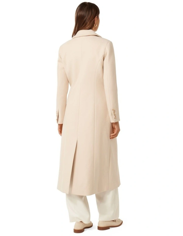 Hannah Maxi Coat in Cream