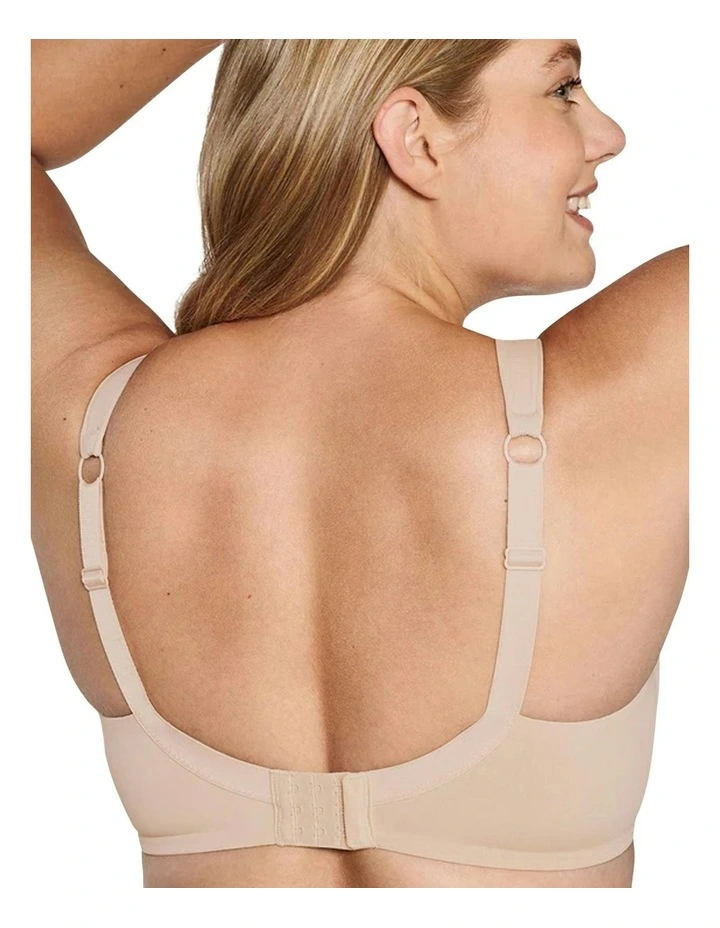 The Wednesday Wireless T-Shirt Bra with Padded Straps in Clay