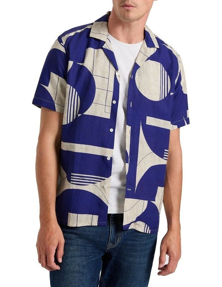 Always A-round Shirt in Navy Multi