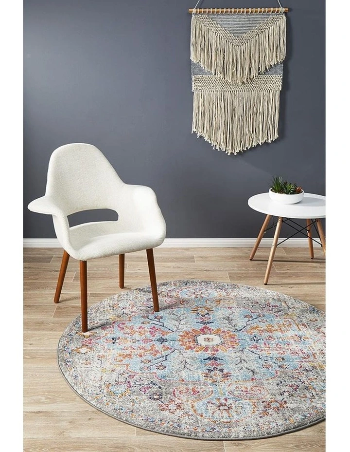 Museum Huxley Multi Coloured Round Rug In Multi