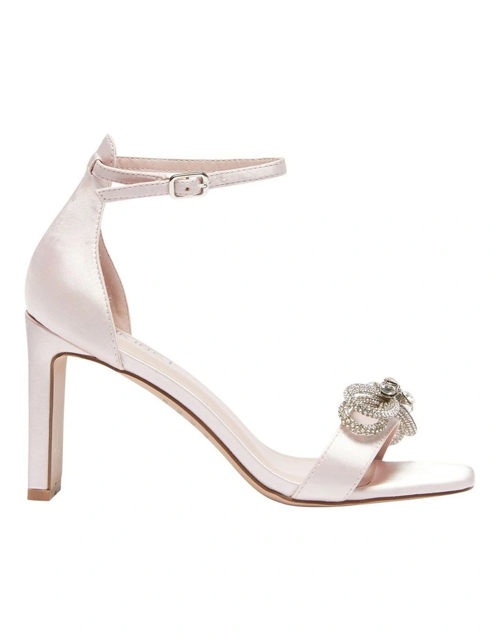 Honey Sandals In Blush Satin
