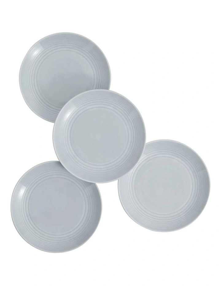 Plate 22cm Set of 4 in Light Grey