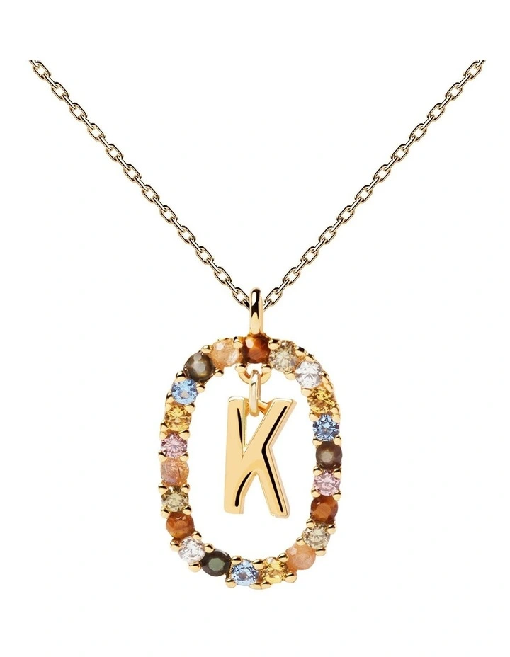 Letter K Multi Necklace