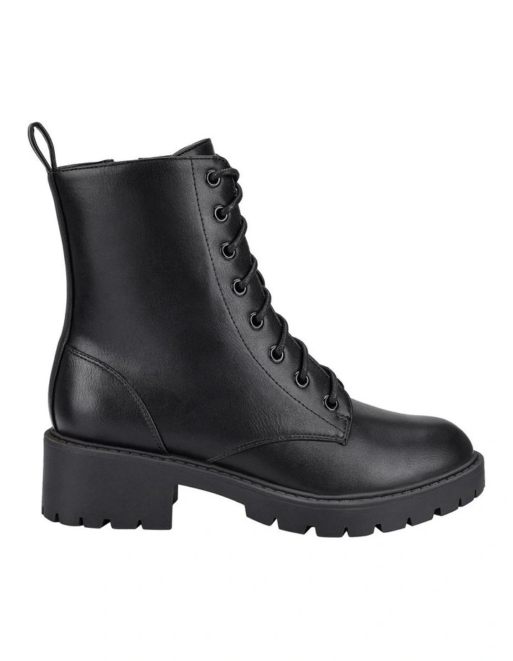 Jasmin III Combat Boot in Black