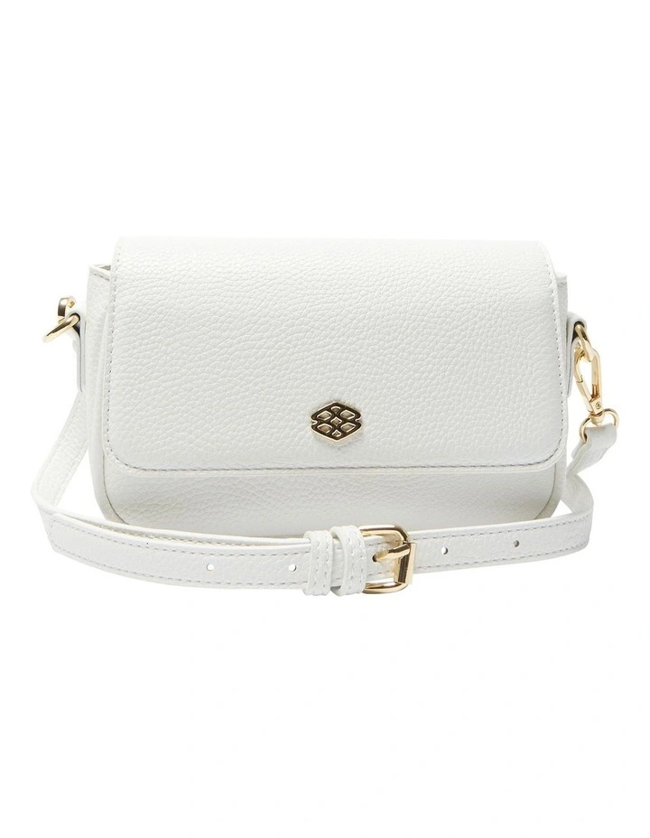 H-Jessie Crossbody Bag in White Pebble