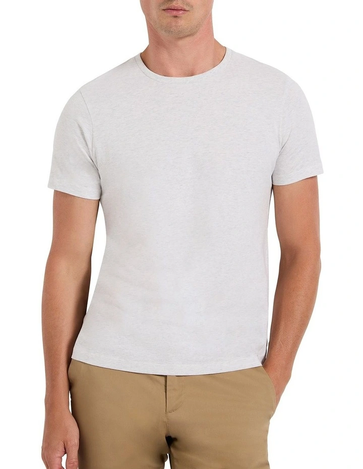 Marle Brando Crew Neck T-shirt in Limestone