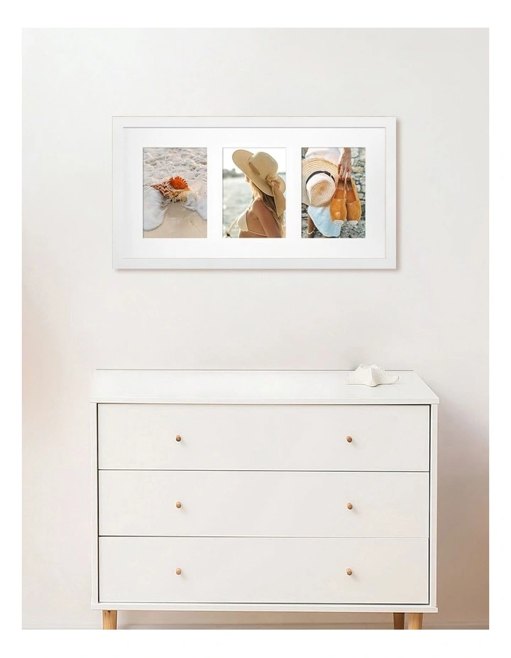 Decorator Photo Frame 25x50/13x18 cm in White