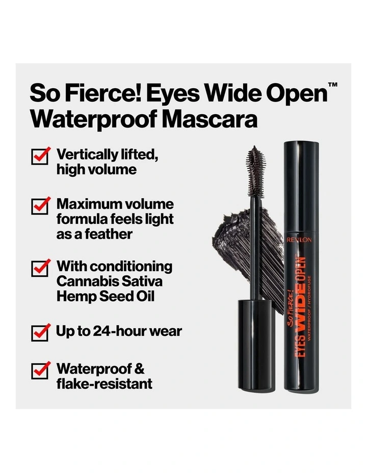 So Fierce Eyes Wide Open Mascara in Black