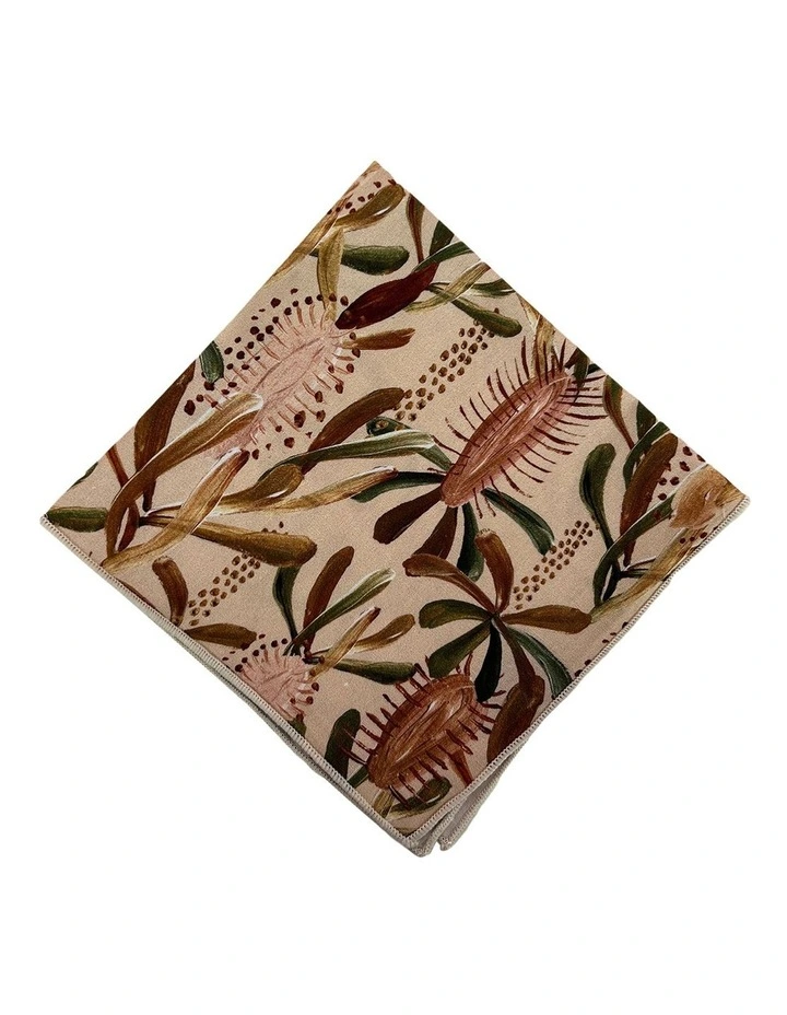 Grass Tree Tie Gift Set in Beige Multi