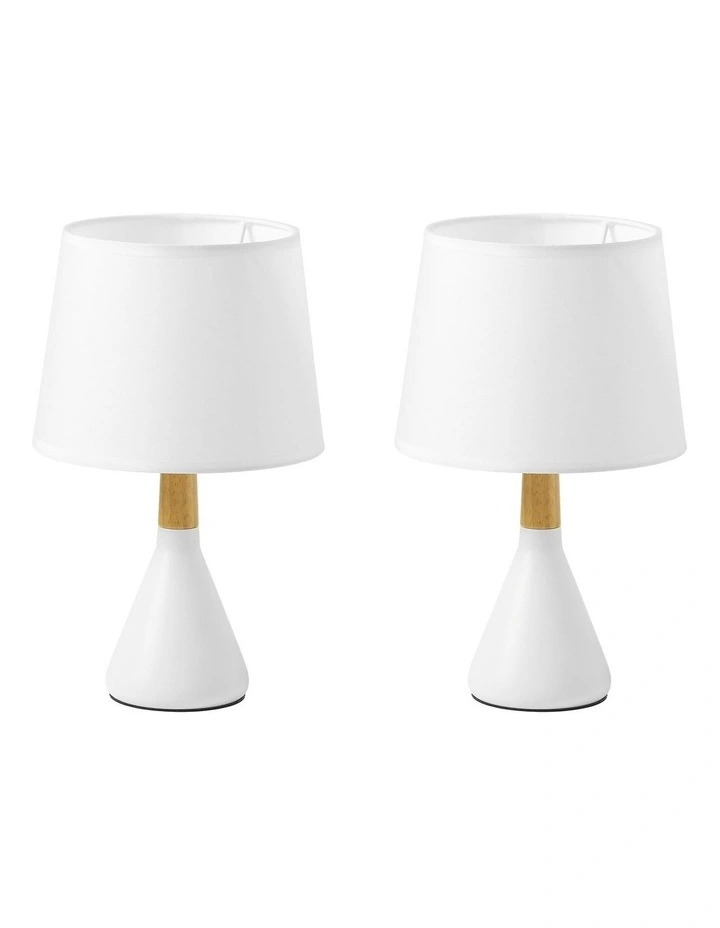 Sherwood Set of 2 Preston Table Lamp White