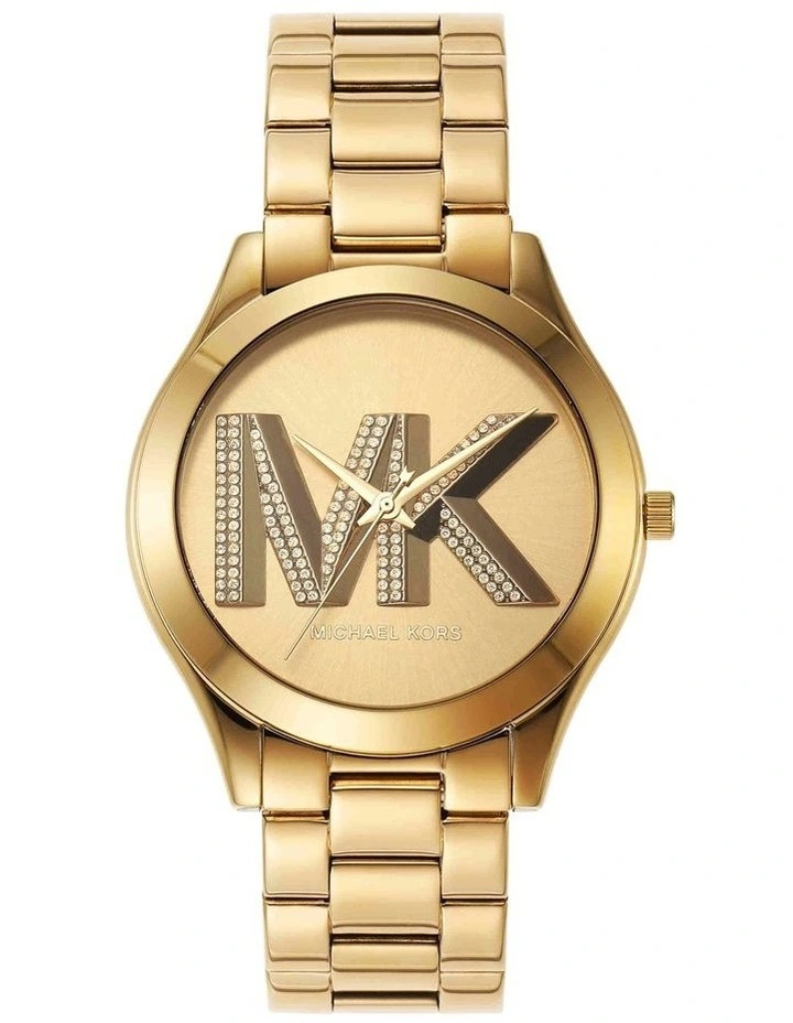 Slim Runway Stainless Steel Watch in Gold