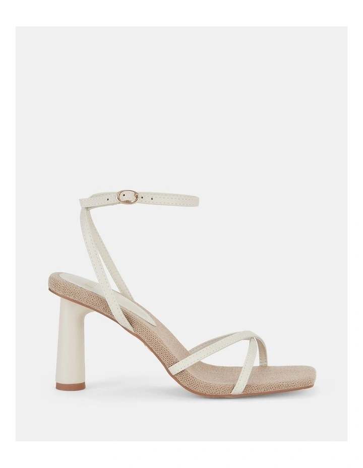Laramie Strappy Heels in Bone
