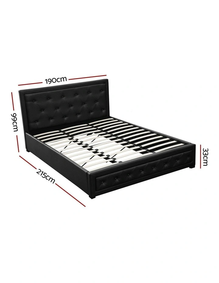 Tiyo Gas Lift Bed Frame in Black