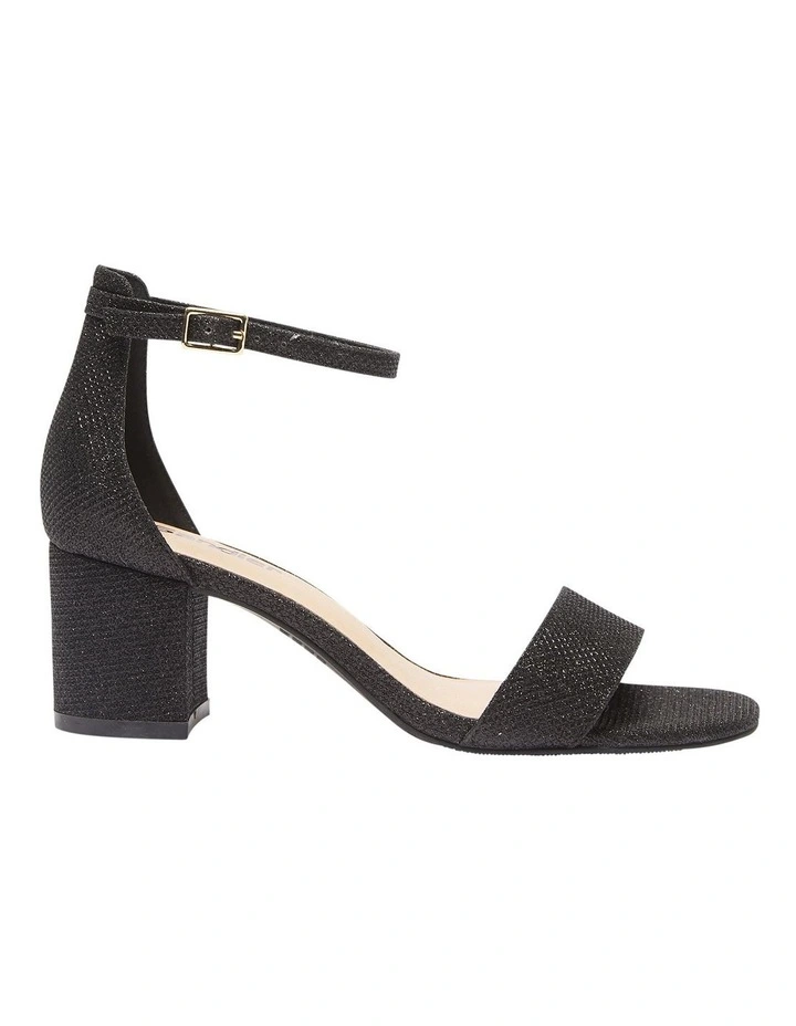 Harmony Sandals In Black Fabric