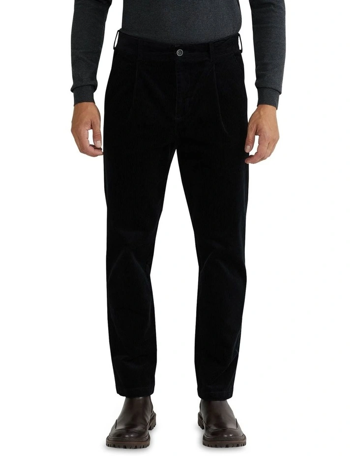 Zac Corduroy Chino in Black