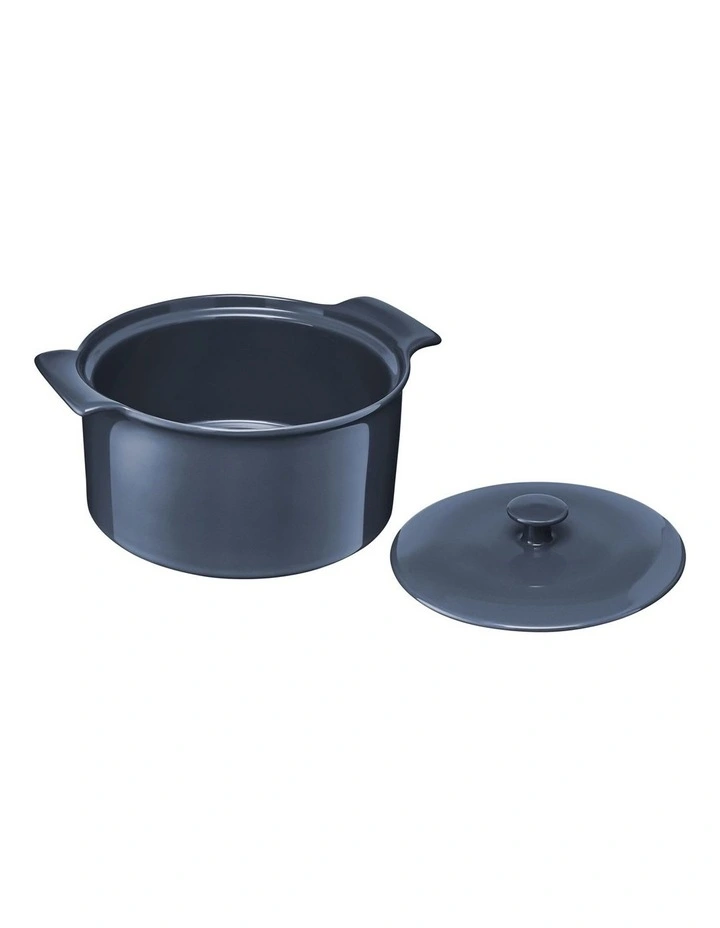 Indulgence Round Casserole 3L Gift Boxed in Slate Blue