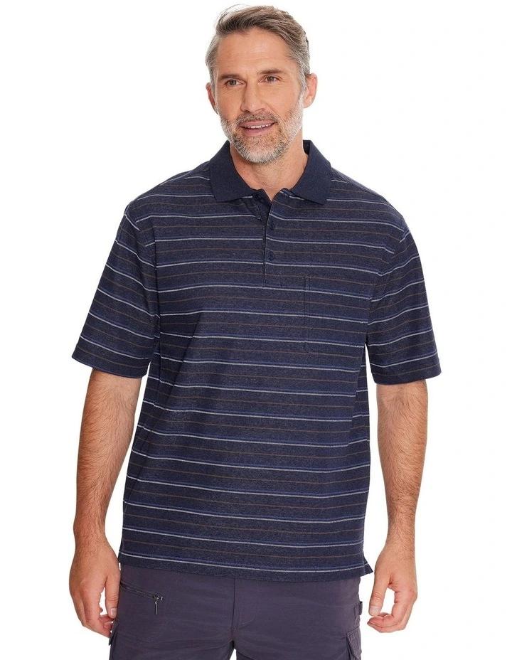 Roy Micro Pima Polo in Ink