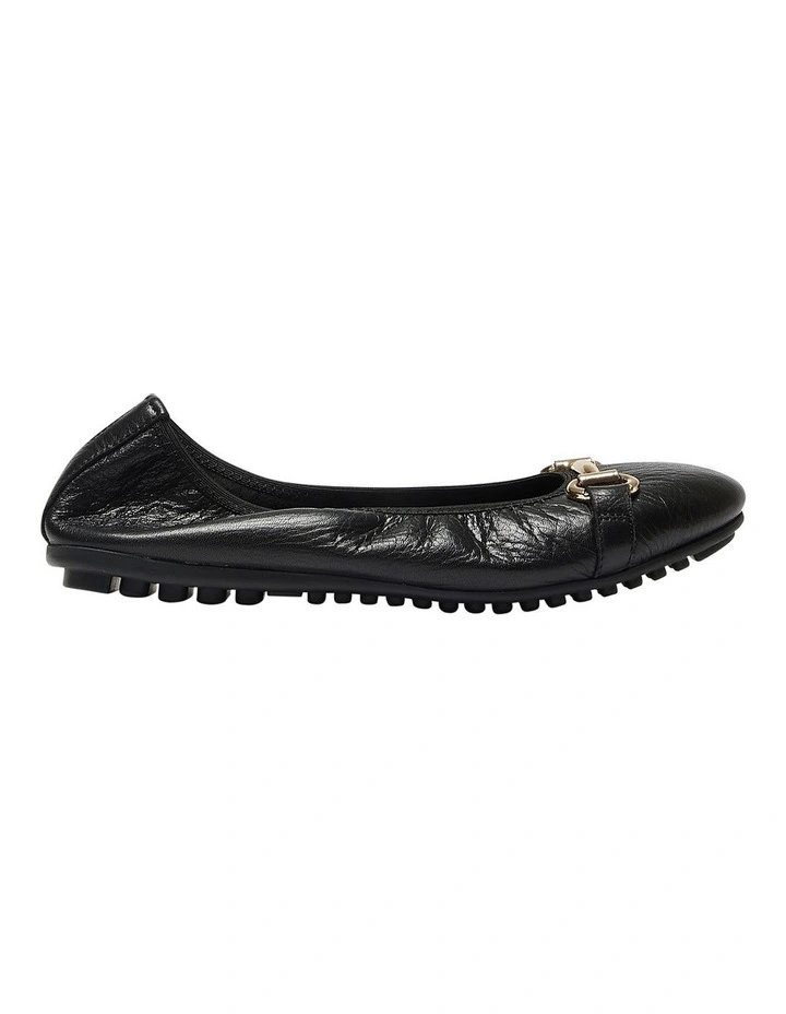 Pilgrim Flat Shoes in Black Glove