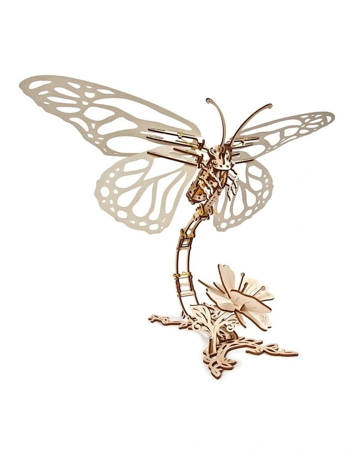 Mechanical Butterfly 161 Piece Wooden 3D Puzzle Gift Set