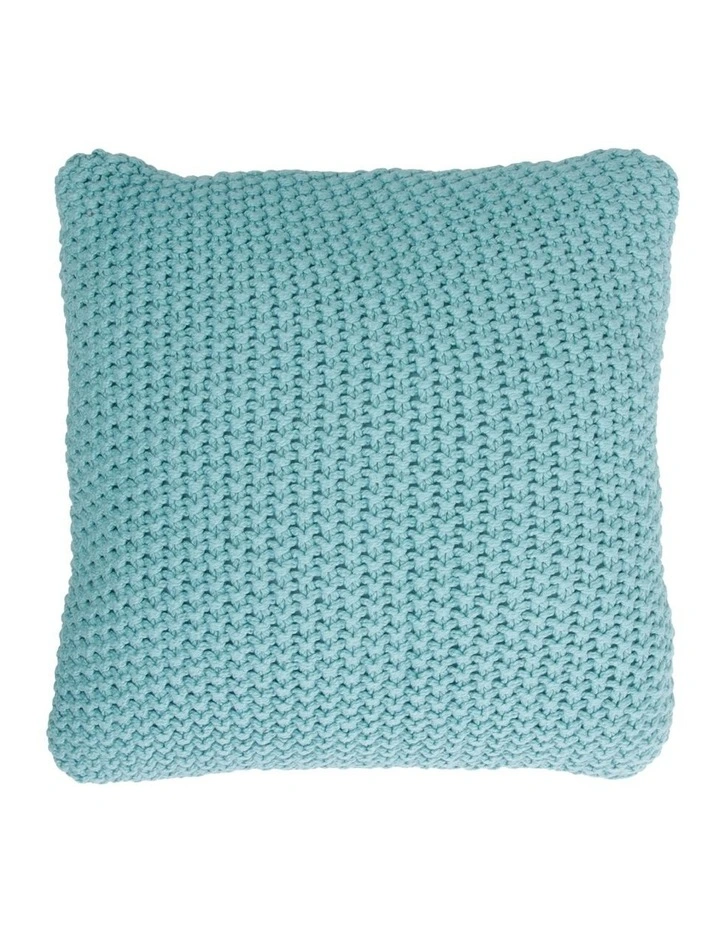 Norwood Knitted Cushion Ocean Blue