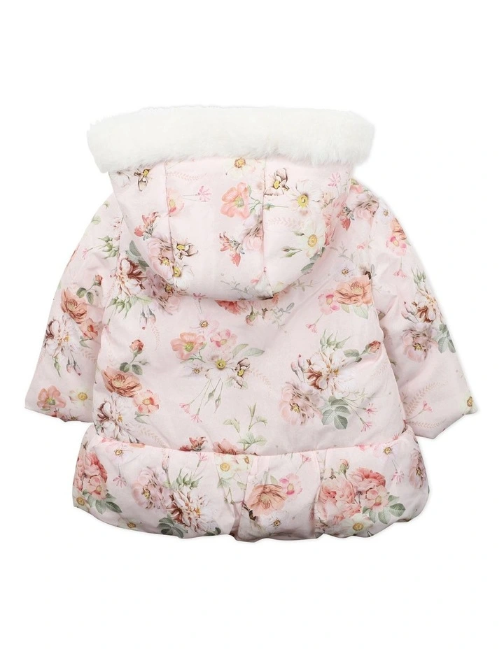Hooded Coat in Dotti Print