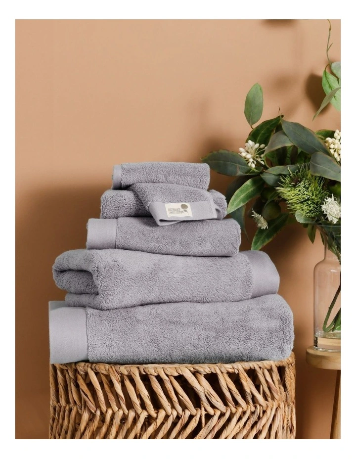 Cotton Towel Range in Charcoal