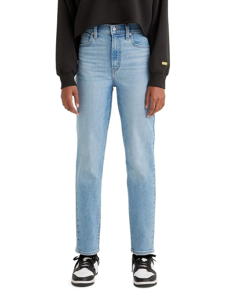 High Waisted Mom Jean in Blue/Now You Know