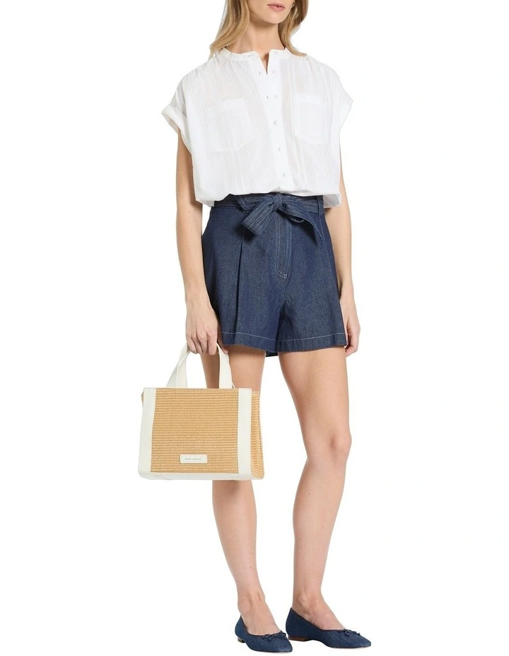 Connie Cotton Short in Indigo