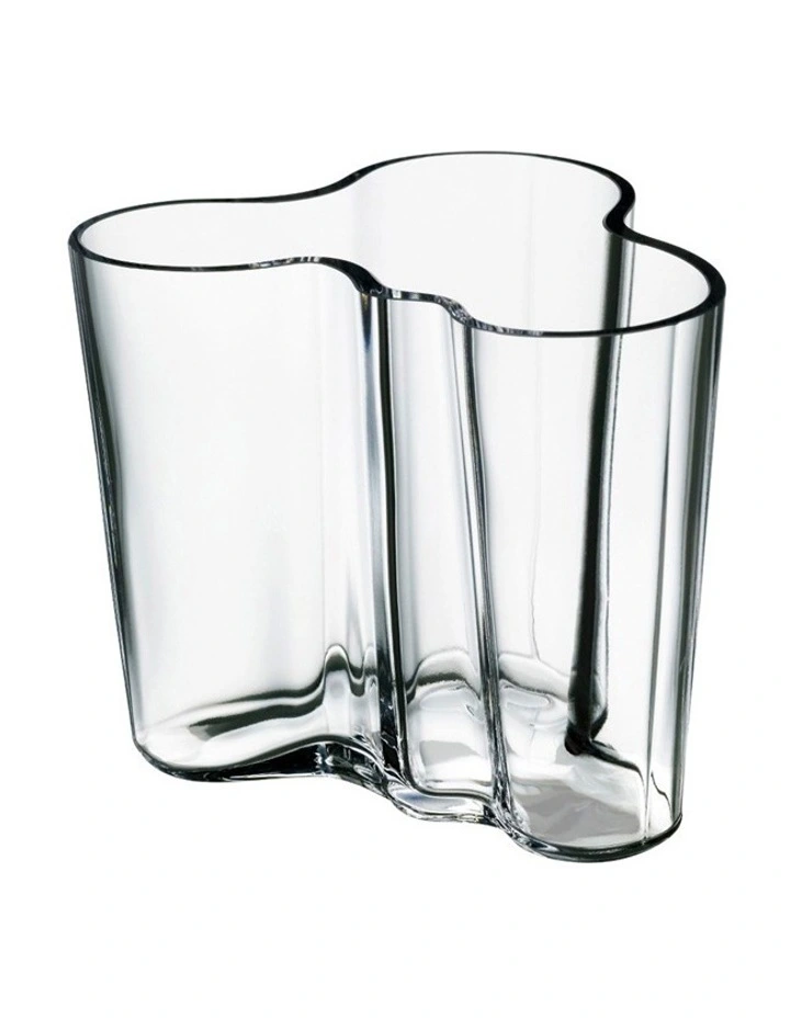 Alvar Aalto 9.5cm Glass Vase Clear